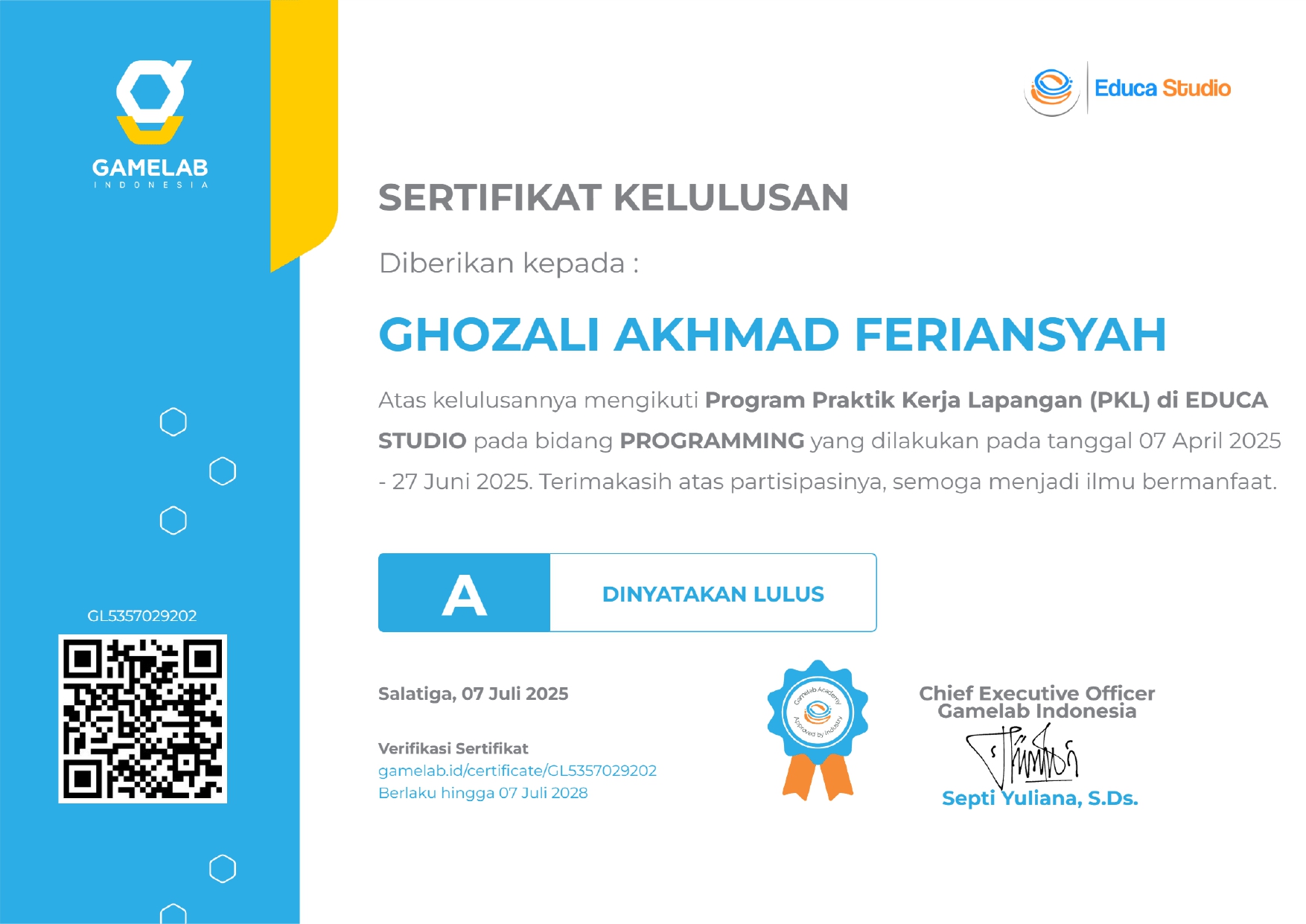 PKL Gamelab 1
